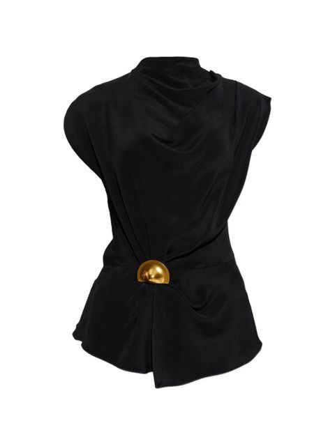 Cult Gaia Esmia draped top - Black - zdjęcie produktu nr 1