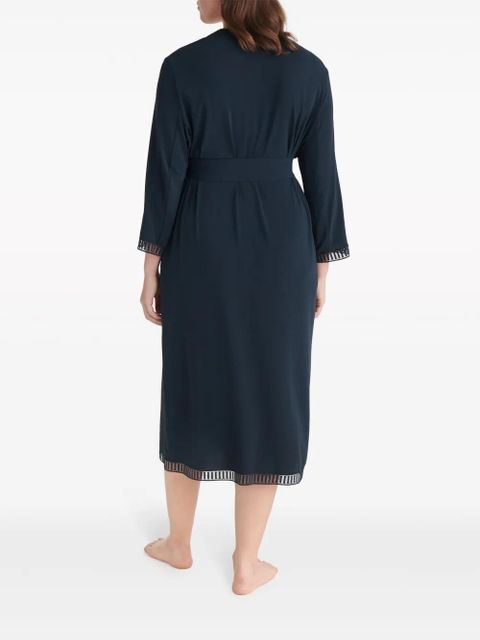 ERES Violette lace trim robe - Blue