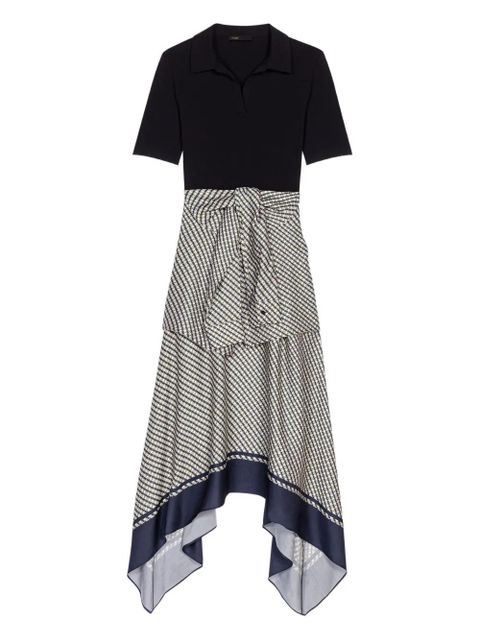 Maje printed two-tone dress - Black - zdjęcie produktu nr 1