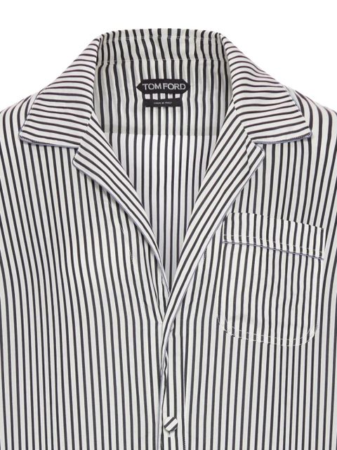 TOM FORD striped pyjama shirt - White - zdjęcie produktu nr 2