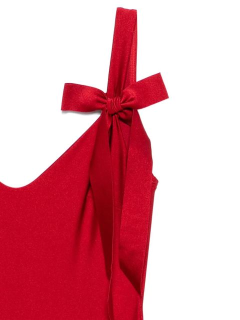 ZIMMERMANN Patience bow-tie swimsuit - Red