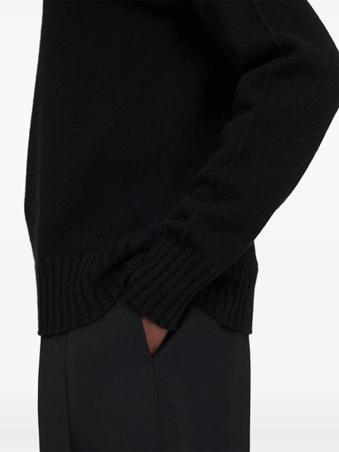 Jil Sander crew-neck cashmere jumper - Black