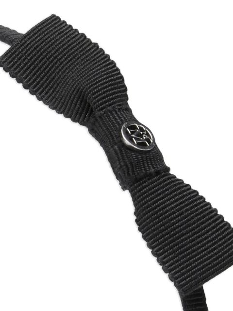 Maison Michel Brianna bow-embellishment headband - Black - zdjęcie produktu nr 2