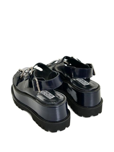 Essentiel Antwerp platform buckle sandals - Blue