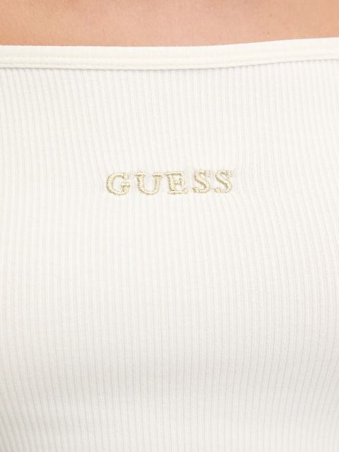 Guess longsleeve CARLA damski kolor kremowy V5YP07 K8RT2