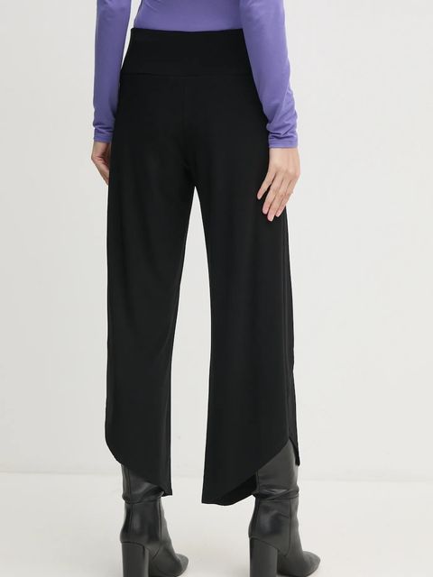 Joseph Ribkoff spodnie damskie kolor czarny szerokie high waist 211494 - zdjęcie produktu nr 2