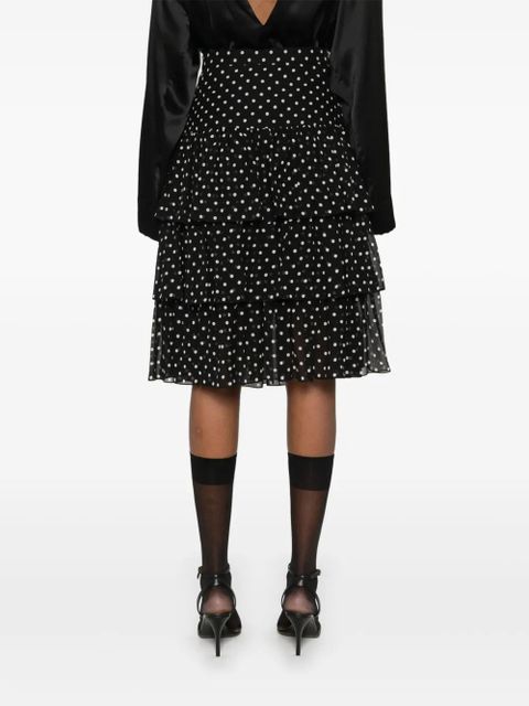 Valentino Garavani polka-dot mini skirt - Black - zdjęcie produktu nr 2