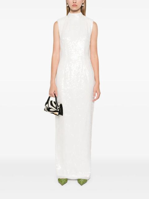 ROTATE BIRGER CHRISTENSEN sequinned maxi dress - White