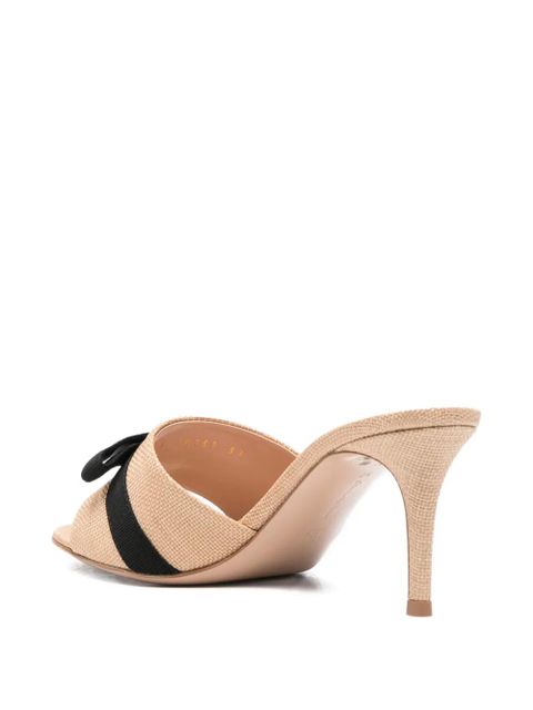 Gianvito Rossi Minou bow-detail sandals - Neutrals