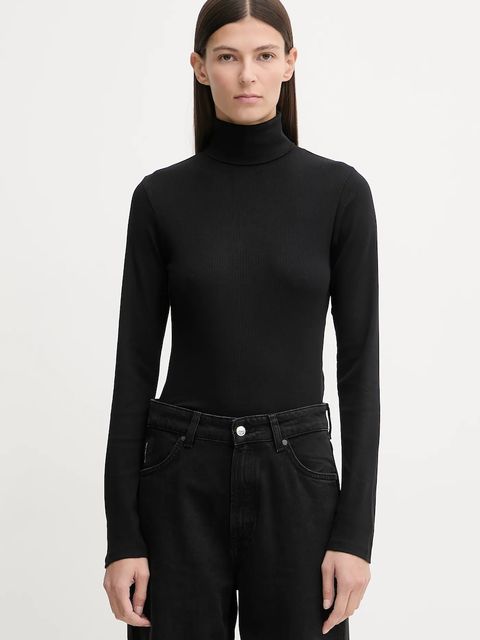 Marc O'Polo longsleeve kolor czarny z golfem 5000007490 - zdjęcie produktu nr 1