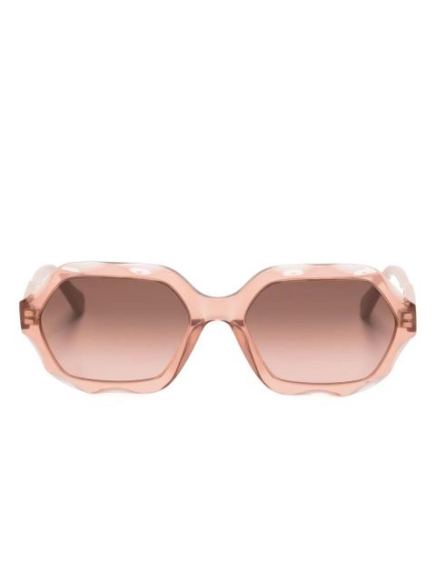 Chloé Eyewear Olivia oval-frame sunglasses - Pink - zdjęcie produktu nr 1