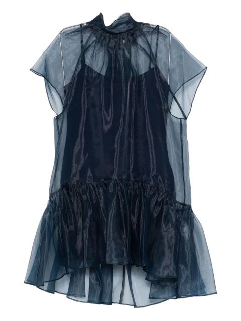 Simkhai Beaux ruffled mini dress - Blue