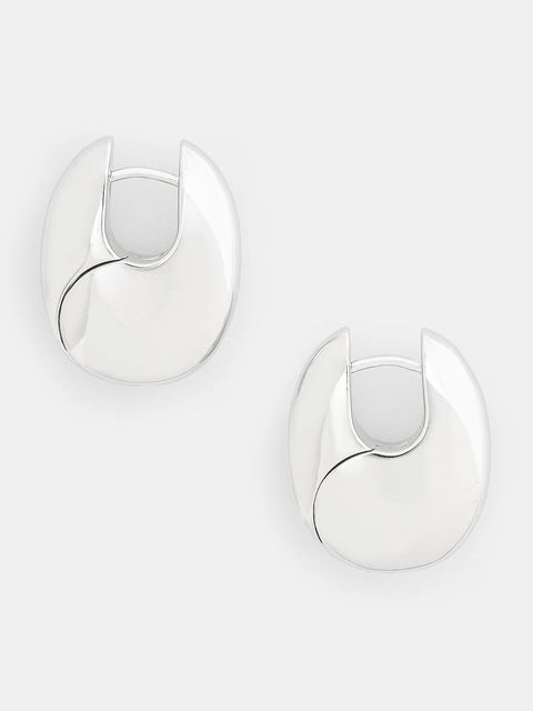 Tom Wood kolczyki srebrne Pebble Hoops Medium V1 - zdjęcie produktu nr 1