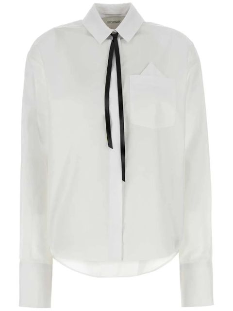 Sportmax cotton poplin shirt - White - zdjęcie produktu nr 1