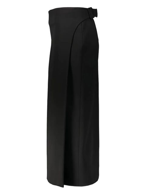 Balenciaga wrap midi skirt - Black