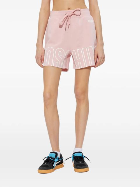 Moschino logo-print shorts - Pink