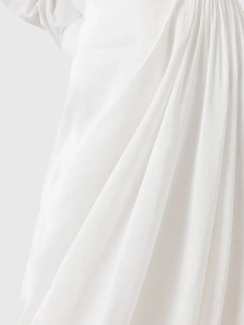 AllSaints spódnica NIA kolor biały midi rozkloszowana W001RD - zdjęcie produktu nr 2