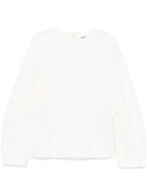 Jil Sander textured sweatshirt - White - zdjęcie produktu nr 1