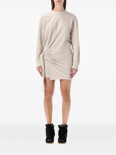 MARANT ÉTOILE Zae long-sleeve mini dress - Neutrals - zdjęcie produktu nr 1