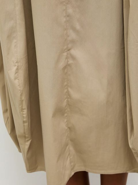 Answear.LAB sukienka kolor zielony midi rozkloszowana