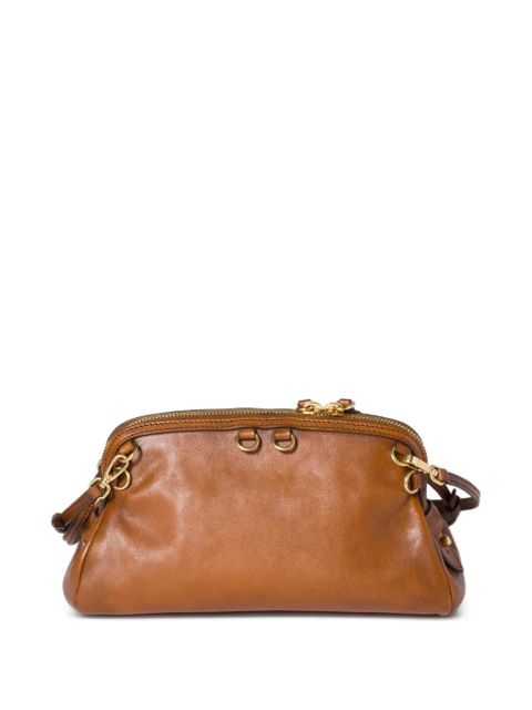 Miu Miu Caprice removable-strap leather shoulder bag - Brown