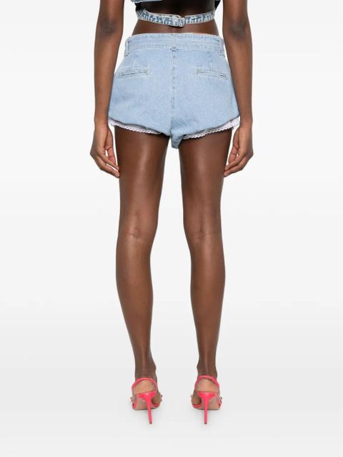 Magda Butrym belted shorts - Blue