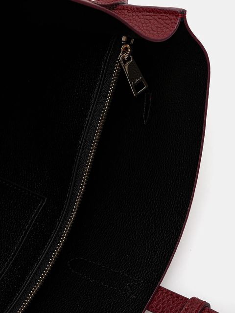 Furla torebka skórzana kolor bordowy WB02001 BX4329 4617S