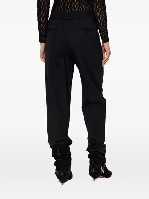 ISABEL MARANT virgin-wool high-rise trousers - Black