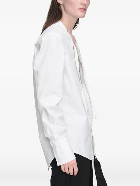 Maison Margiela V-neck cotton shirt - White