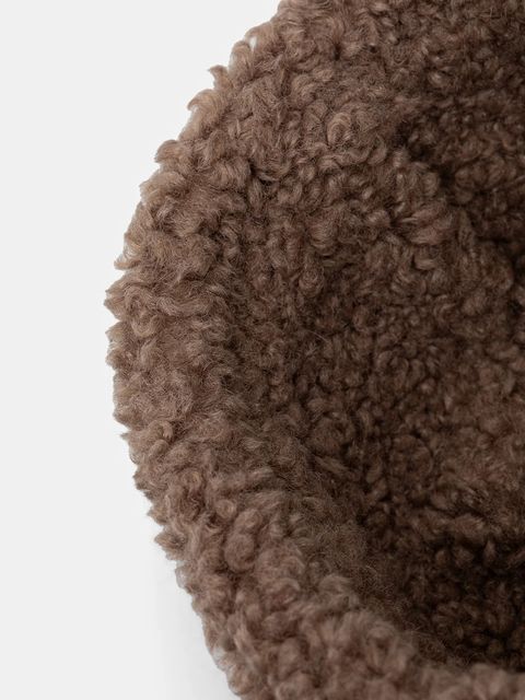 Bomboogie czapka kolor beżowy z grubej dzianiny LW9376TPSF5