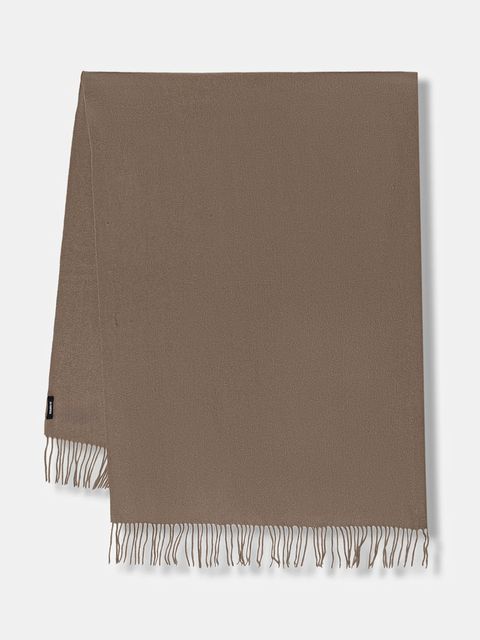 Answear.LAB szal wełniany damski kolor brązowy gładki - zdjęcie produktu nr 1