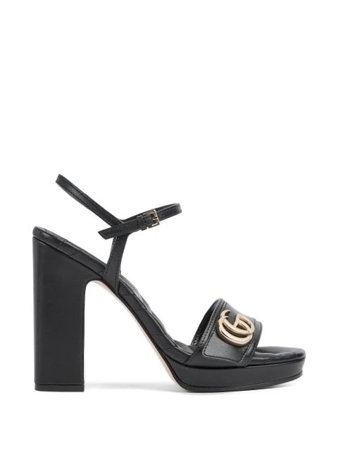 Gucci Double G matelassé sandals - Black - zdjęcie produktu nr 1