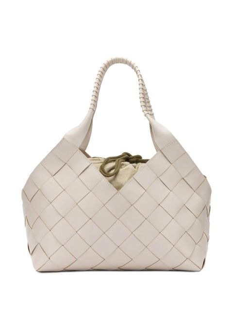 DRAGON DIFFUSION Castello woven-leather tote bag - Neutrals - zdjęcie produktu nr 2