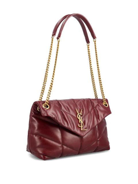 Saint Laurent small quilted puffer shoulder bag - Red - zdjęcie produktu nr 2