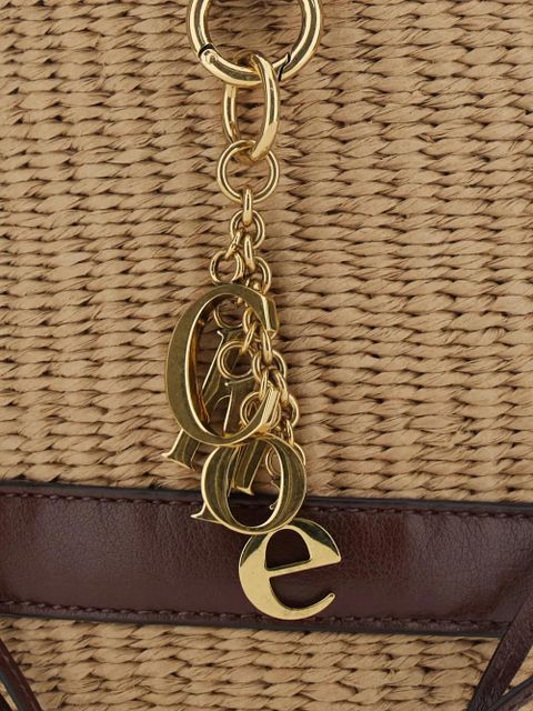 Chloé charm-embellished bucket bag - Neutrals