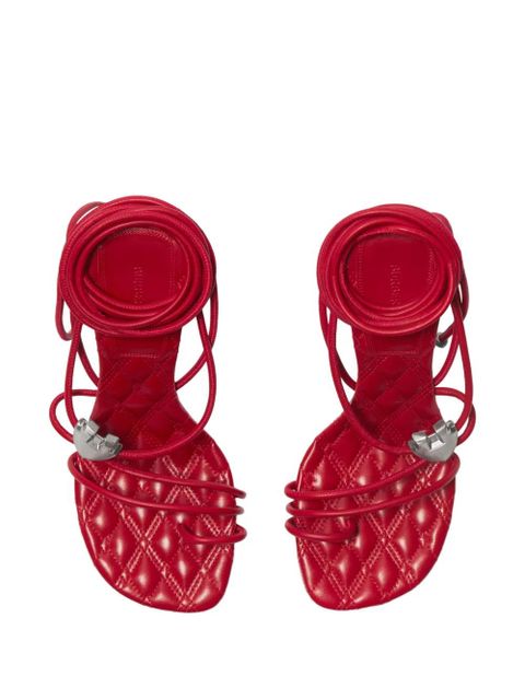 Burberry Ivy Shield 105mm strappy sandals - Red