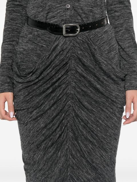 MARANT ÉTOILE Ilis midi skirt - Grey