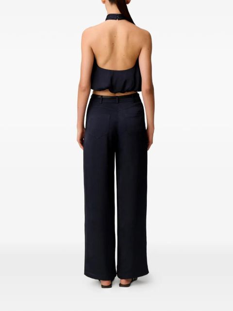 Claudie Pierlot gathered halter top - Blue