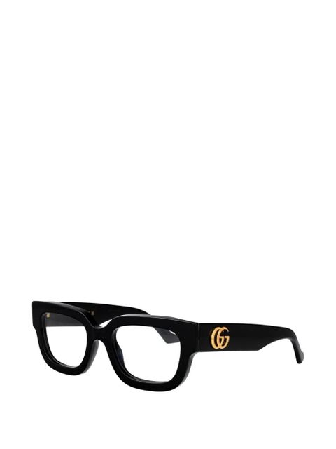 Gucci Eyewear Double G square-frame glasses - Black - zdjęcie produktu nr 2