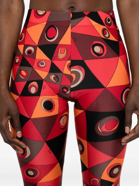 PUCCI Occhi geometric-print trousers - Red