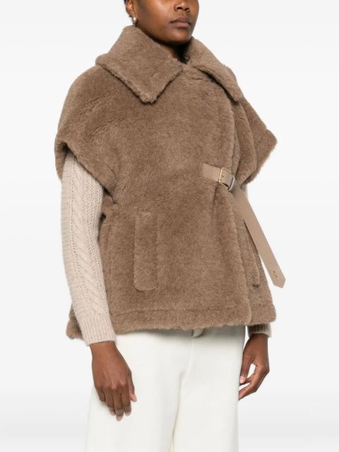 Max Mara belted Cappa jacket - Brown