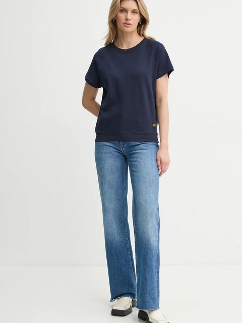 G-Star t-shirt bawełniany damski kolor granatowy - zdjęcie produktu nr 2