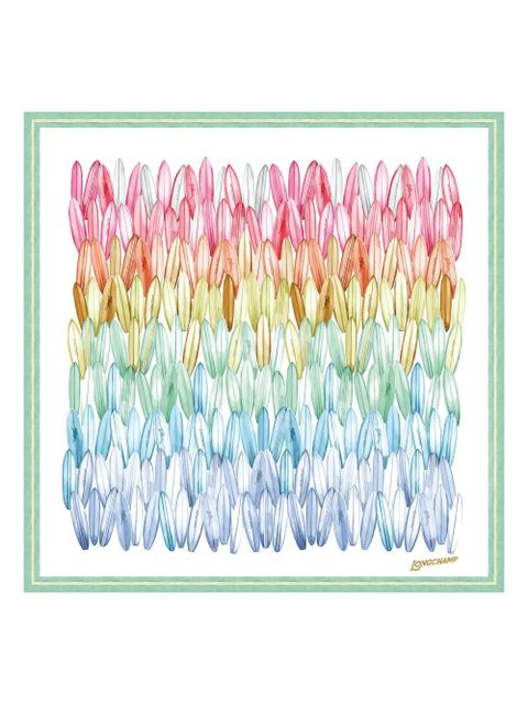 Longchamp Camaïeu de Surf silk scarf - White - zdjęcie produktu nr 1