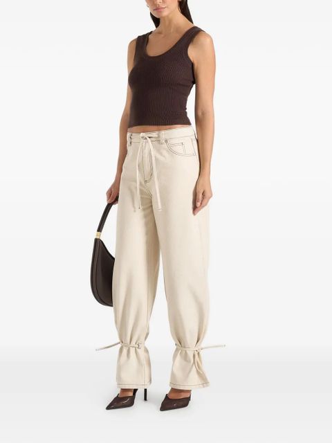 Manière De Voir Faye tie-waist jeans - Neutrals - zdjęcie produktu nr 2