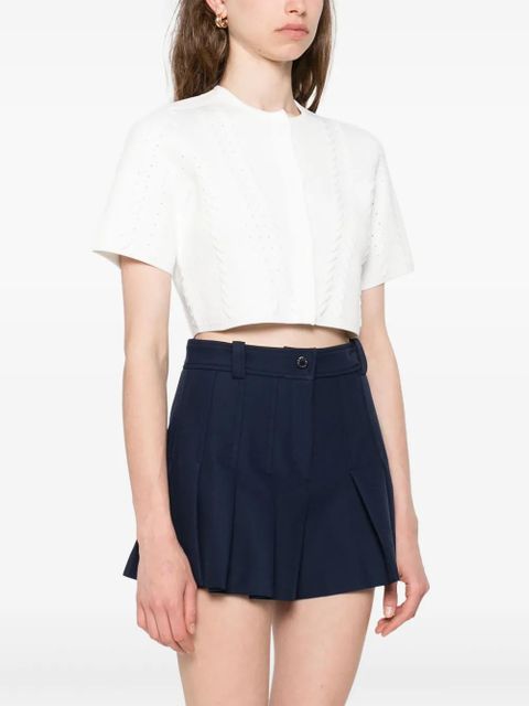 Maje cropped cardigan - White