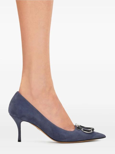 Ferragamo 70mm pointed pumps - Blue