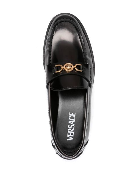 Versace Medusa '95 leather loafers - Black