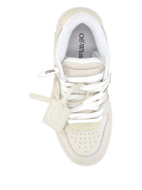 Off-White arrow leather sneakers - Neutrals