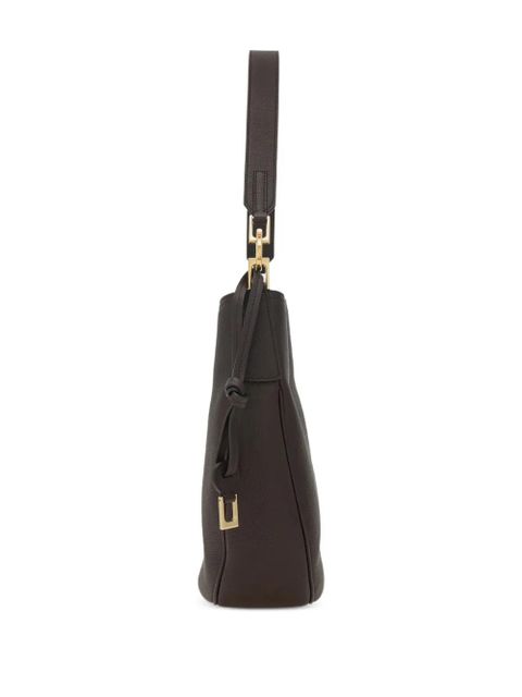 Ferragamo leather shoulder bag - Brown
