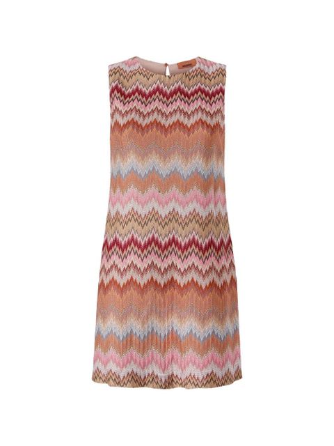 Missoni zigzag-pattern sleeveless mini dress - Orange - zdjęcie produktu nr 1